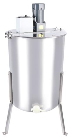 XUEMANSHOP Centrifugadora de miel eléctrica de 140 W, extractor de miel manual con marco rango de velocidad 0-270 rpm, apicultores y apicultores, accesorios para 4 panales