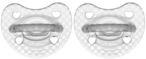 Chicco PhysioForma Gommotto Luxe, Ciuccio in Silicone 16-36 Mesi/Unisex, Gommotto Morbido e Delicato, 2 Pezzi, Nuova Versione, Neutro