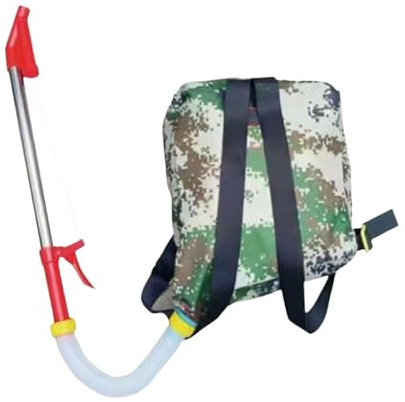 Colcolo Esparcidor de Fertilizantes, Mochila de Fertilizante granular de Mano, Distribuidor de Fertilizantes de jardinería Que Ahorra Tiempo para Verduras de, Acero Inoxidable Rojo