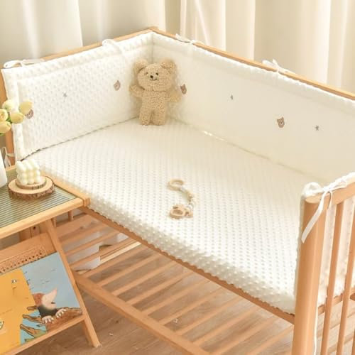 GYCS Nestchen Babybett Umrandung,Bettnestchen Umrandung,Schutz Babybett,Baby Nestchen Bettumrandung,Umrandung Babybett,Randschutz Babybett,Bettumrandung Baby,B05,240CM