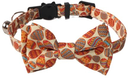 Foulard per cani pasquale, sciarpa triangolare con stampa a coniglietto, collare con fiocco | bavaglino triangolare regolabile per servizi fotografici, feste, uso quotidiano, Pasqua e altro ancora