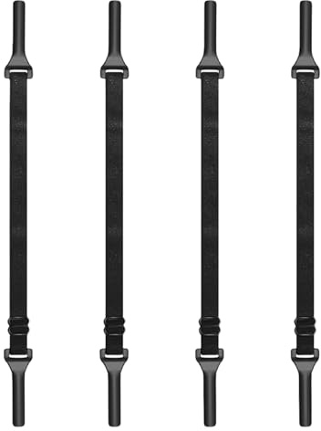 tiyiyok 4pcs Cordino per Occhiali, Elastico Regolabile con Laccetti Antiscivolo, Cordino Occhiali Sportivi, Laccio Occhiali Universale per Uomini, Donne, Bambini Donna (Nero)