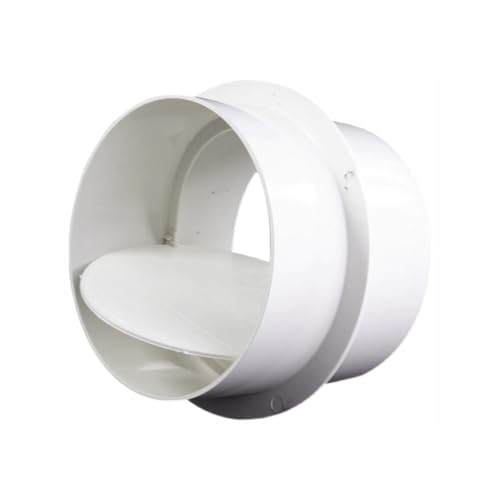 Valvola di ritegno per ventilatore in PVC, valvola antiritorno da 110 mm, connettore tubo rigido tondo che evita il riflusso per cucine, bagni e servizi igienici