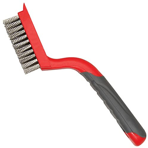 Cepillo de alambre de acero inoxidable, para barbacoas, bujías, limpieza de superficies y impresoras 3D.