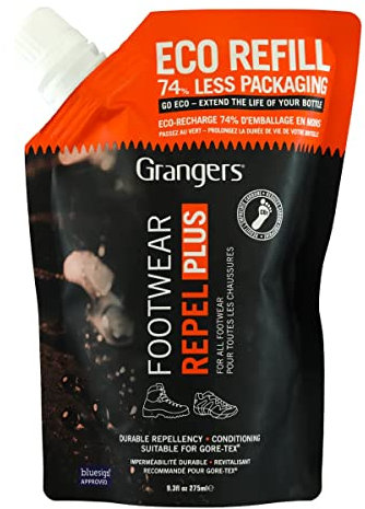 Grangers Footwear Repel Plus Eco Refill | 275ml | Extend the life of the durable footwear proofer