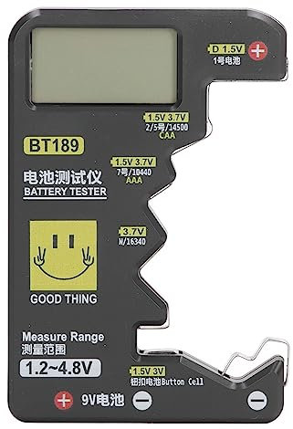 Digital Battery Tester, Universal Battery Checker with LCD Display Multi-Purpose Checker for N Type, D, C, AA, 14500, AAA, 10440, 16340, Button Cell, 9V Batteries