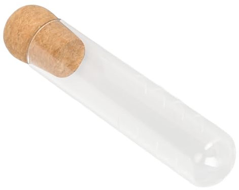 ZPSHYD Tubo infusor de té de vidrio, tubo infusor de té de vidrio, 6.1 pulgadas de alto, corcho de madera grueso, difusor de té de vidrio resistente al calor para oficina familiar