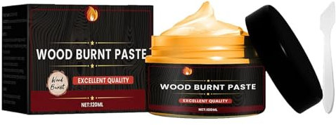 Pâte à Brûler le Bois,Pâte à Brûler pour l'artisanat du Bois,Pâte À Bois Brûlure D'artisanat En Bois,Gel à Brûler Bois,Accessoires de Pyrographie DIY pour la Peinture sur Bois,120ml