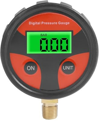 Flaconi Auto Manometro Pressione Gomme,Manometro Pressione Gomme Professionale,Manometro Digitale Pressione Gomme,Misuratore Pressione Pneumatici,Adatto per Auto,Camion,Motociclette,Biciclette,ecc.