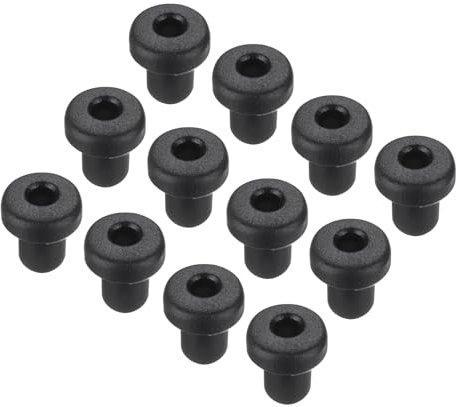 sourcing map 15Pcs t Shape Rubber Grommet Mount Dia 3mm ID 1.5mm H 5mm Black Seal Protection Cable Grommets Flexible for Cable Pipe