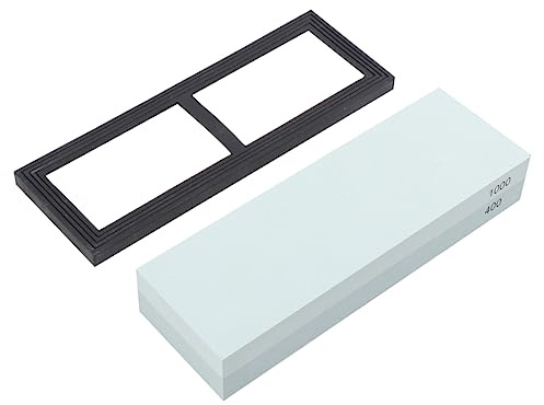 VILLCASE Kitchen Restaurant Whetstone Double-Sided Sharpening Stone Corundum Abrasive for Home Use Random Color