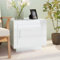 Lauuoeriau Home & Garden,Furniture-Coffee Table High Gloss White 51x50x45cm Engineered Wood