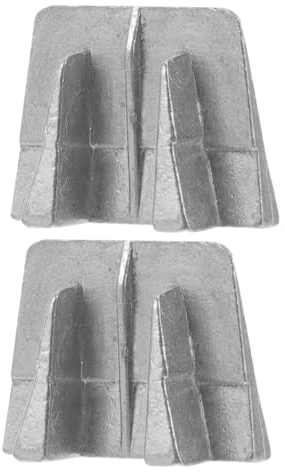 Healeved Lot de 2 Coins Métalliques de Poignée en Aluminium pour Hache et Marteau, Cales à Main Précises pour Réparation et Fixation de Meubles, Usage Bricolage et Chantier, Outil
