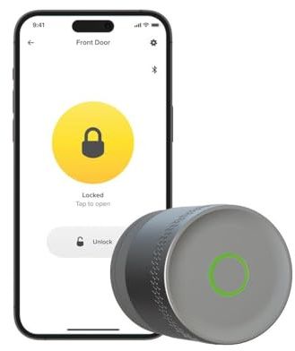 Yale Linus Smart Lock L2 Lite – Silver – 05/109100/SI-UK | Smart Door Lock for Front Doors | Keyless Entry | App Controlled | Easy Installation | Digital Keys | Real-Time Activity | Yale Home app