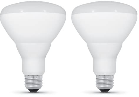 Feit Electric BR30 LED Light Bulbs, 85W Equivalent, High Output, Indoor Flood Lights, 1100 Lumens, Dimmable, 2700k Soft White, E26 Base Recessed Can Light Bulbs, 2 Pack, BR30DMHO/927CA/2