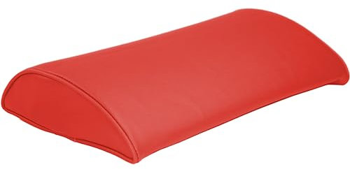 ATC Handels GmbH Lordosekissen mit Kunstlederbezug 37 x 23 x 7 cm - Nackenstützkissen (rot)