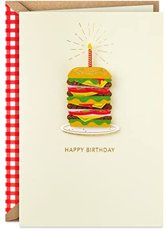 Hallmark Signature Birthday Card (Triple Cheeseburger)
