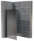 Glasplatte24 Walk in Dusche in Grau 90 x 200 cm, 10mm ESG Duschwand, Nano Glas Duschabtrennung