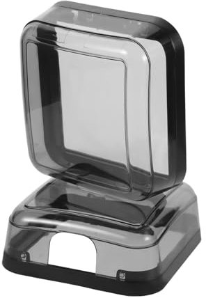 Cabilock 2St wasserdichte Steckdosenbox Outdoor-Steckerschutz Steckdosenabdeckung Schutzabdeckung für Steckdosen Wand Steckdosen Schutzabdeckung Auslassabdeckungen wasserbeständig pp Black