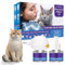 VICSOM 3 IN 1 Katzen Pheromone Diffuser, 60 Tage Pheromone Katzen Diffuser, Diffusor für Katzen für anhaltende Entspannung, Linderung von Angst und Stress(1 Diffuser + 2x48ml Nachfüller)