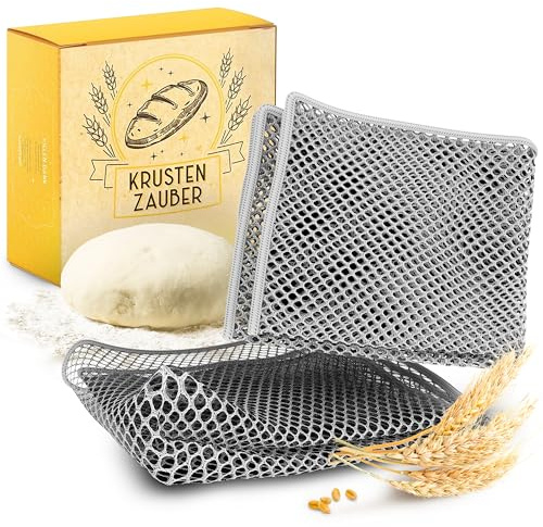 KRUSTENZAUBER Set di 2 panni per la pulizia dell'impasto per residui ostinati durante la cottura del pane, come accessorio per la cottura del pane, panno per la pasta come panno per la pulizia in