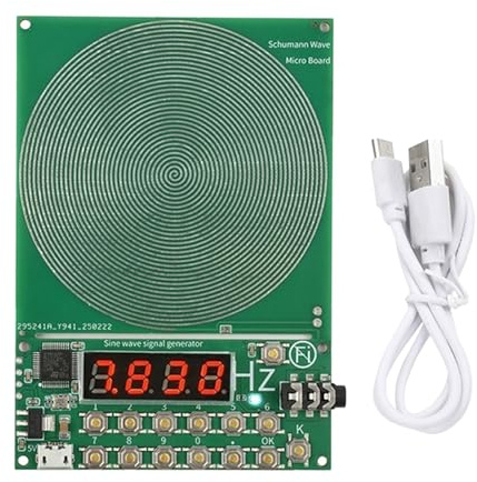 PEMENOL Générateur de fréquence Schuma 7,83 Hz avec Dilay, port USB Schuma Natural Reoace pour l'harmonie de la pièce, portail pour la maison et le bureau