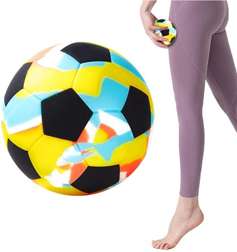 Palle Massaggianti | Pallone da Calcio Massaggiante per Muscoli | Attrezzatura Rilassante in Silicone Elastico, Palestra per Piedi, Spalle, Schiena e Mani