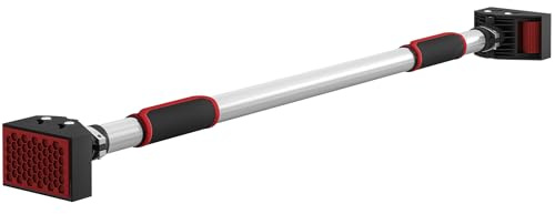 SPORTNOW Barre de traction - barre de porte - pull up bar - barre d'étirement musculation pour cadres de porte sans vis - longueur ajustable (92-124cm)