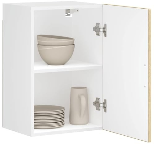 Mokuyary Porto Armoire de cuisine suspendue en chêne Sonoma 40 x 31 x 60 cm Modèle 1 armoire murale (1 porte)