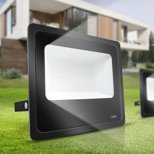 LED Spotlight Super Bright 6500K kallvit Flood Light Outdoor(30W)