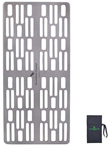 Boundless Voyage Ultraléger Durable Charbon de Titane Barbecue Grill Grille pour Barbecue Randonnée Camping