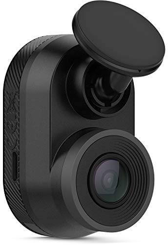 Garmin Dash Cam Mini, bilnyckel-storlek instrumentkamera, 140-graders vidvinkelobjektiv, fångar 1080p HD-bilder, mycket kompakt med automatisk incidentdetektering och inspelning
