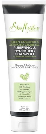 Shea Moisture Green Coconut & Activated Charcoal Purifying Hydrating Shampoo