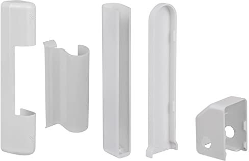Roto NT Lot de 4 capuchons de protection pour fenêtre en PVC et porte en plastique PVC - Kit complet blanc - Capuchons uniquement pour ferrures NT compatibles avec les ferrures NT Convient pour