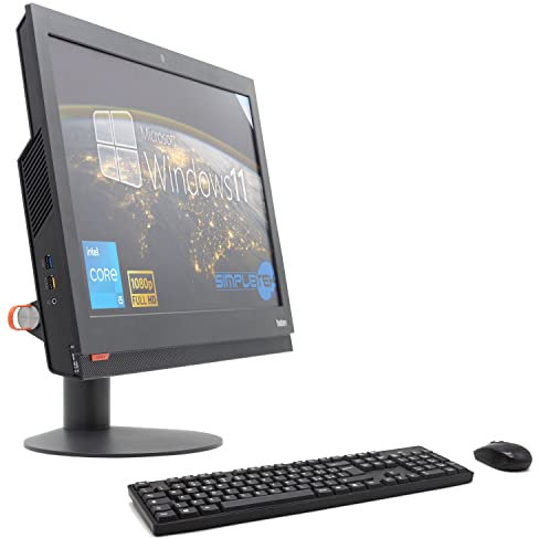 Lenovo Computer All in One 24 ThinkCentre M900z Core i5 fino 3.30GHz Windows 11 Pro | 16GB RAM DDR4 e SSD 480GB DisplayPort (Ricondizionato)