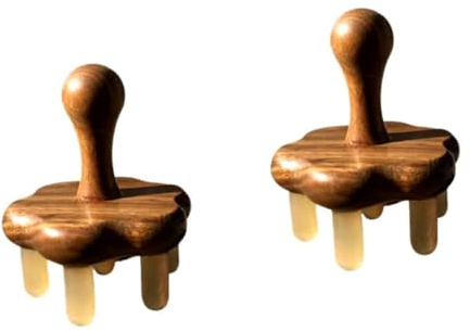 POPETPOP 2 St Massage Kam Handhållen Huvudskrapa Exfoliator För Oxhornshuvud Oxhorn Hårskrubber Massageapparater För Hårbotten Bärbar Huvudmassageapparat Gropeearth Hornkam Kropp