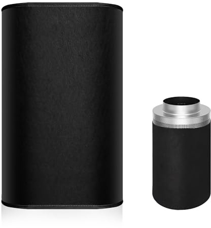Förfilterhylsa för 15,24cm Luftfilter, Andas Utbytesskydd för Luftfilter för Inomhus, Tält, Trädgårdsskötsel, Hydrokultur (Svart)