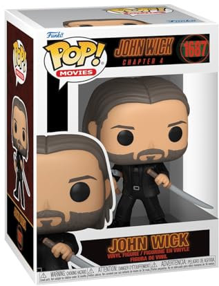 Funko Pop! Movies: John Wick 4 - John Wick - Vinyl-Sammelfigur - Geschenkidee - Offizielle Handelswaren - Spielzeug Für Kinder und Erwachsene - Movies Fans - Modellfigur Für Sammler und Display