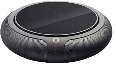 Lckiioy Purificatore d'aria per auto Ionizzatore d'aria Filtro HEPA Solare ioni Negativi Deodorante Deodorante USB Generatore di ozono Ricambi Auto, 500440124