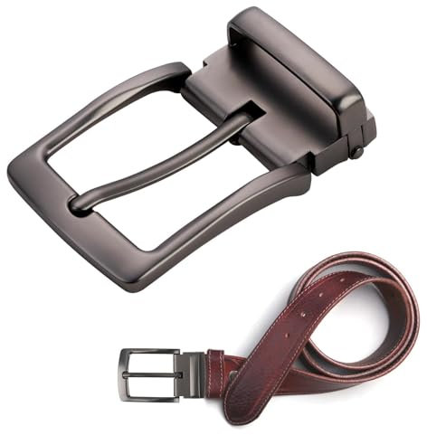Caybats Gürtelschnallen Herren Metall Klassische Gürtelschnalle Ersatzschnalle aus Zinklegierung 3,5 cm (35-40 mm) quadratische Gürtelschnalle Ersatz Snap Schnalle Belt Buckle für Männer Frauen Gürtel