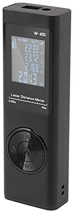 Telémetro láser, telémetro de mano, pantalla retroiluminada, pequeña, portátil, alta precisión, recargable, volumen de 131 pies