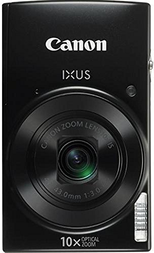 Canon IXUS 190 Compact 20 MP Digital Camera, 1/2.3 Inch, CCD, 5152 x 3864 Pixels - Black (Renewed)