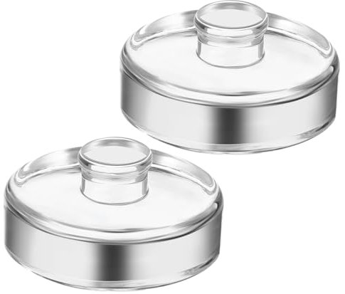 OFFSCH Pesas para Frascos De Fermentación Boca Ancha 2 Piezas Vidrio Resistente Superficie Lisa para Cocina Fermentación De Alimentos Tarros con Diseño Ergonómico Uso Prolongado