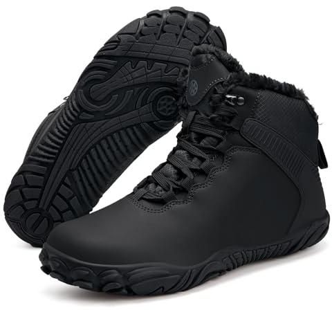 Botas Barefoot Invierno Hombre Mujer Impermeable | Forradas cálido,Antideslizant,Botines de Nieve,Cómodas,Outdoor