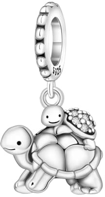 NUJIFFY Süße Tiere Charm 925 Sterling Silber Charms Anhänger für Armband Bär charm anhänger Hunde, Kompatibel mit Europäischen Armbändern für Frauen Schmuck Geschenk