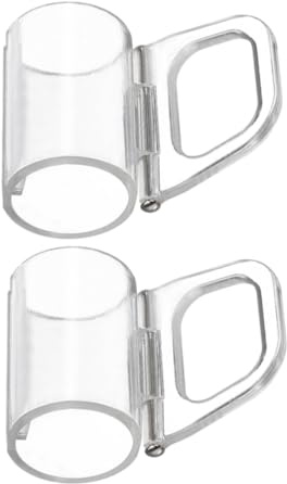 ORFOFE 2 Piezas Unidades Pinzas para Estores Enrollables Abrazaderas Transparentes sin Cuerda para Ventanas Agarre Firme Accesorios para Cortinas