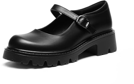 DREAM PAIRS Mary Jane Platform Pumps Shoes for Women | Women's Closed Toe Chunky Block Heel Ankle Strap Pumps Cute Dress Shoes