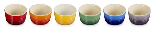 Le Creuset Stoneware Rainbow Set of 6 Mini Ramekins