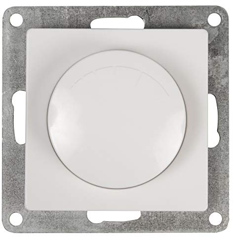 MC POWER LED-Dimmer CUP | 250V/300W, UP, weiß poliert, Memory-Funktion | Für elektronische Trafos