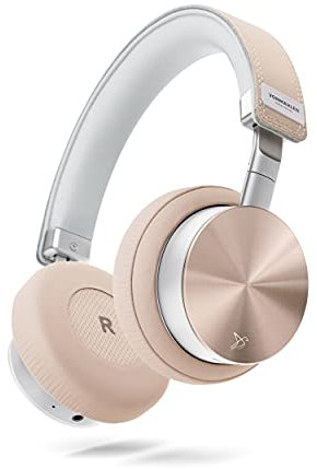 VONMÄHLEN Wireless Concert One - Cuffie Bluetooth On-Ear - Cuffie sovrauricolari Senza Fili con Cavo aux, Custodia da Viaggio e Cavo Micro-USB - Rosa/Oro – 21h di autonomia - Oro Rosa